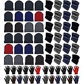 72x Winter Gloves, Beanies, Neck Warmers Unisex Bulk Pack Donation Charity Care Package Bundle