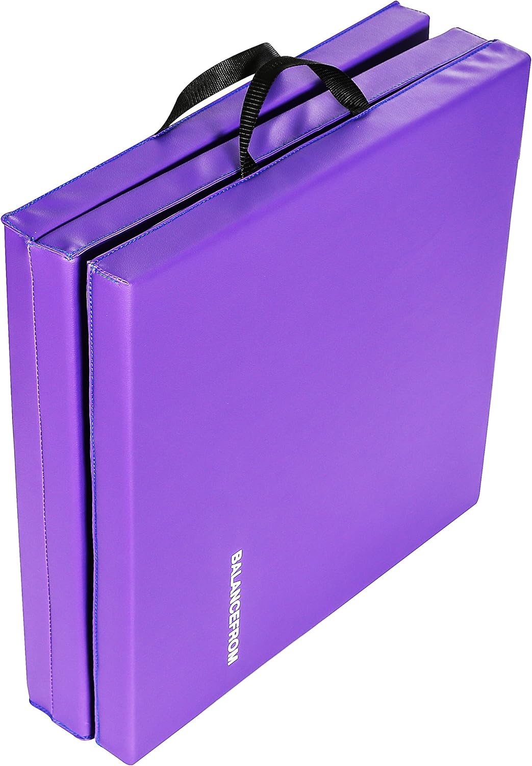 BalanceFrom 2" Thick Tri-Fold Folding Exercise Mat with Carrying Handles for MMA, Gymnastics and Home Gym Protective Flooring (Purple) : Sports & Outdoors