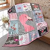 Flamingo Blanket,Pink Flamingo Gifts for Women,Flamingos Lovers,Soft Flannel Flamingos Throw Blankets for Girls Bedroom Decoraiton,Pink,80 in x 60in Large for Adults