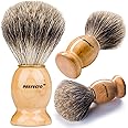 Perfecto 100% Original Pure Badger Shaving Brush. Engineered for The Best Shave of Your Life.for All Methods,Safety Razor,Dou