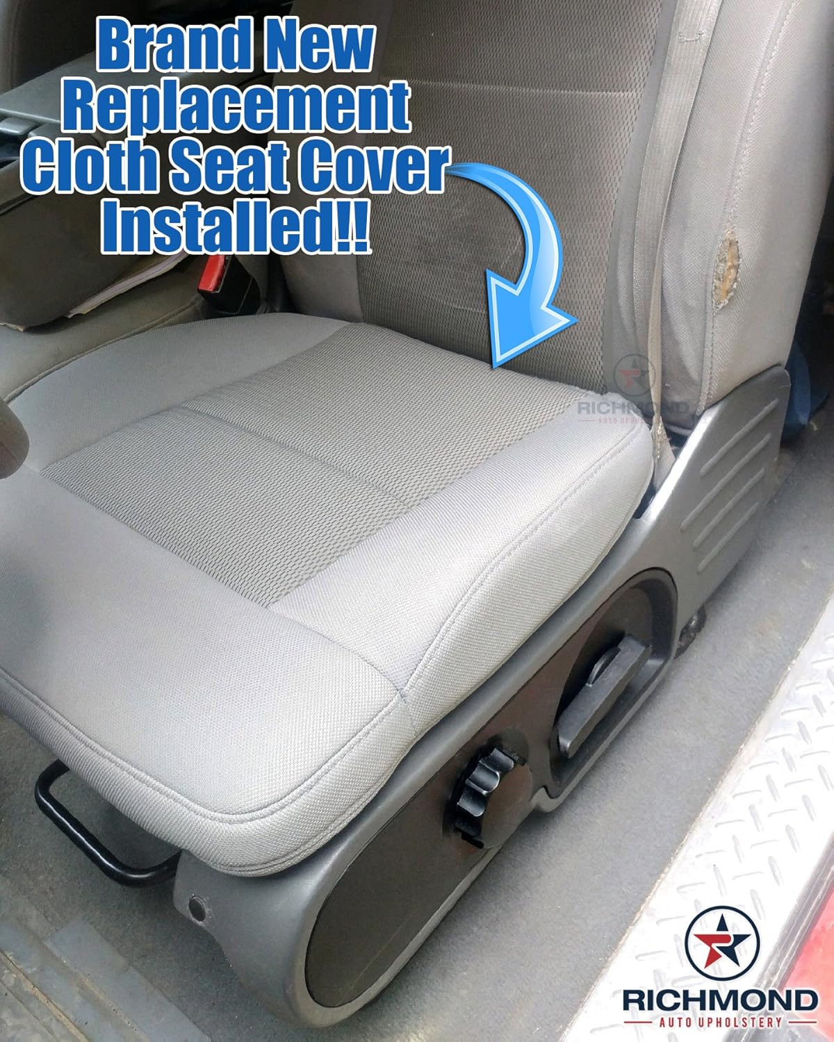 ford oem seat upholstery kit on Amazon Com Richmond Auto Upholstery Driver Side Bottom Replacement Cloth Seat Cover Gray Compatible With 2004 2006 Ford F 150 F150 Xlt Automotive