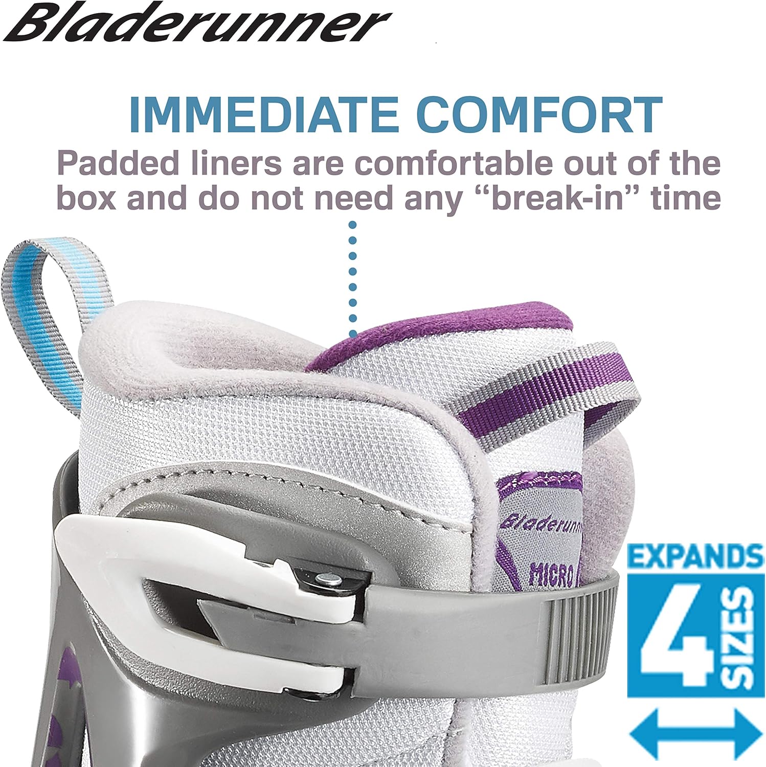 Rollerblade Bladerunner Kids Ice Skates, Black/Green, Size 12J-2 : Sports & Outdoors