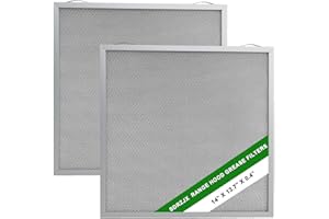 SDRZJX 2-Pack Range Hood Grease Filters 5-Layer Aluminum Mesh 14 X 13.7 X 0.4 Inchs Compatible with Broan Nutone Replace#: S9