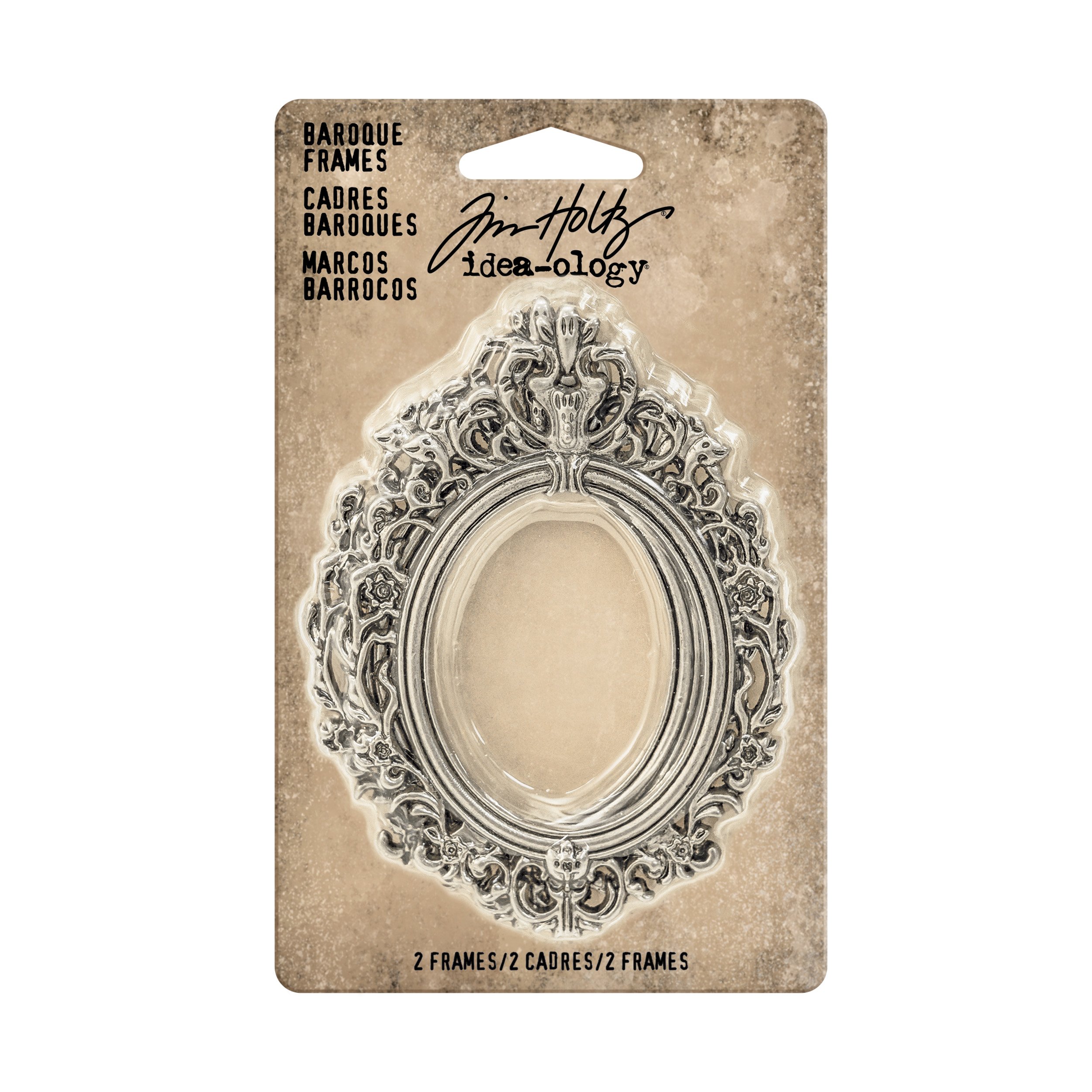 Tim Holtz Idea-ology Idea-Ology Baroque Frames 2.25 x 3-inch, Other, Multicoloured, 7.18x10.99x1.06 cm