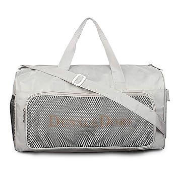Dussle Dorf Polyester 35 Liters Grey Travel Duffel Bag