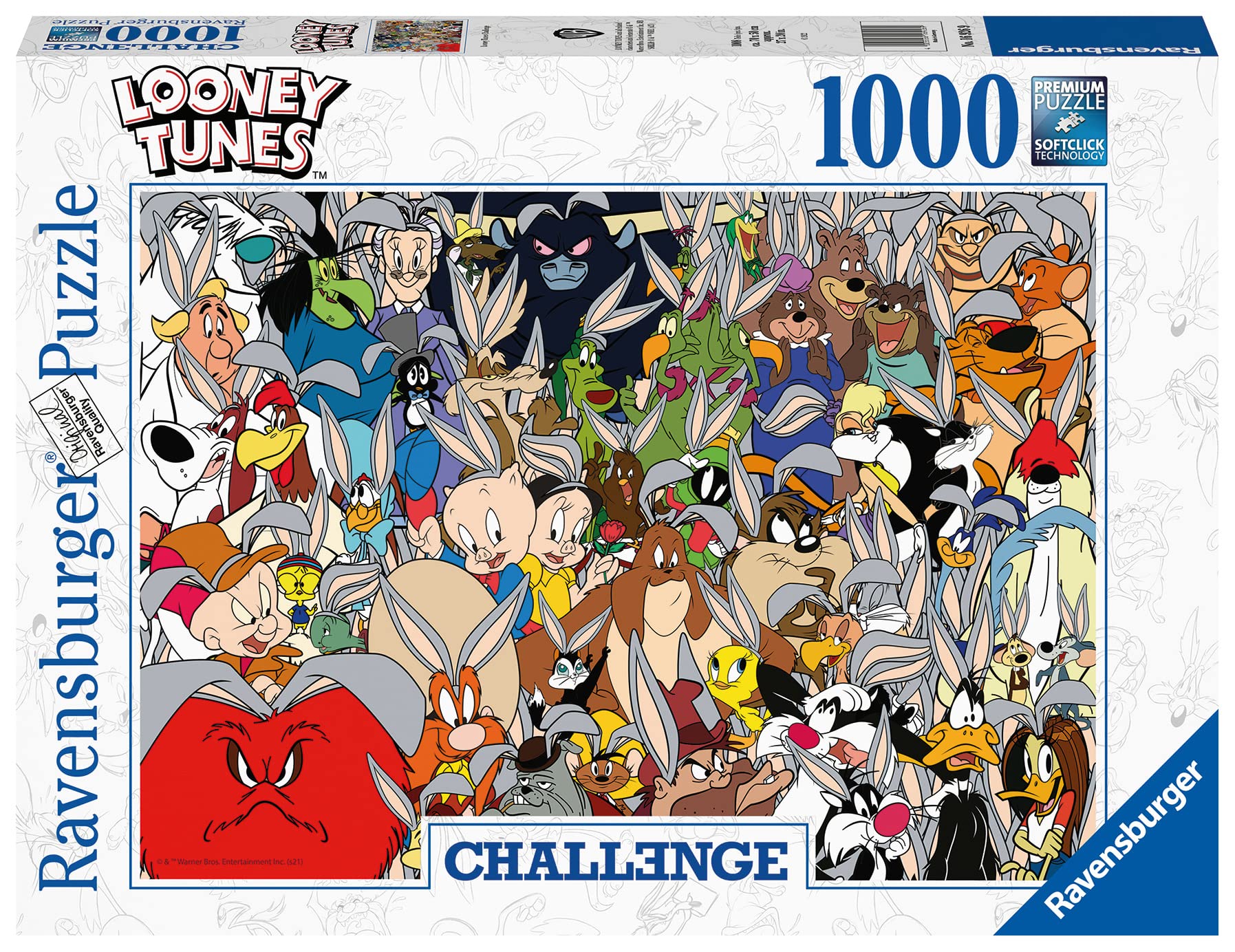 Ravensburger Looney Tunes Challenge 1000 Piece Jigsaw Puzzle for Adults & Kids Age 12 Years Up
