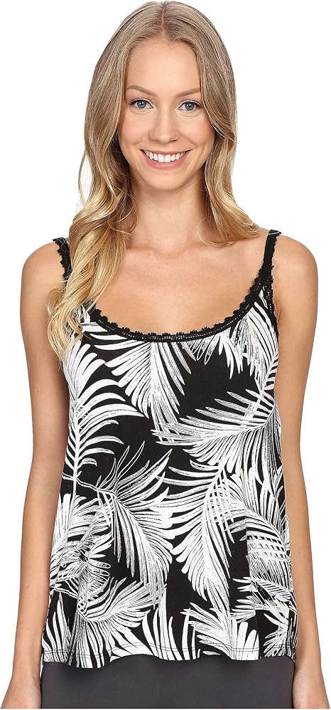 Amazon ピージェイ サルベージ P J Salvage レディース Palm Hi Lo Camisole パジャマ 並行輸入品 ルームワンピース ネグリジェ 通販