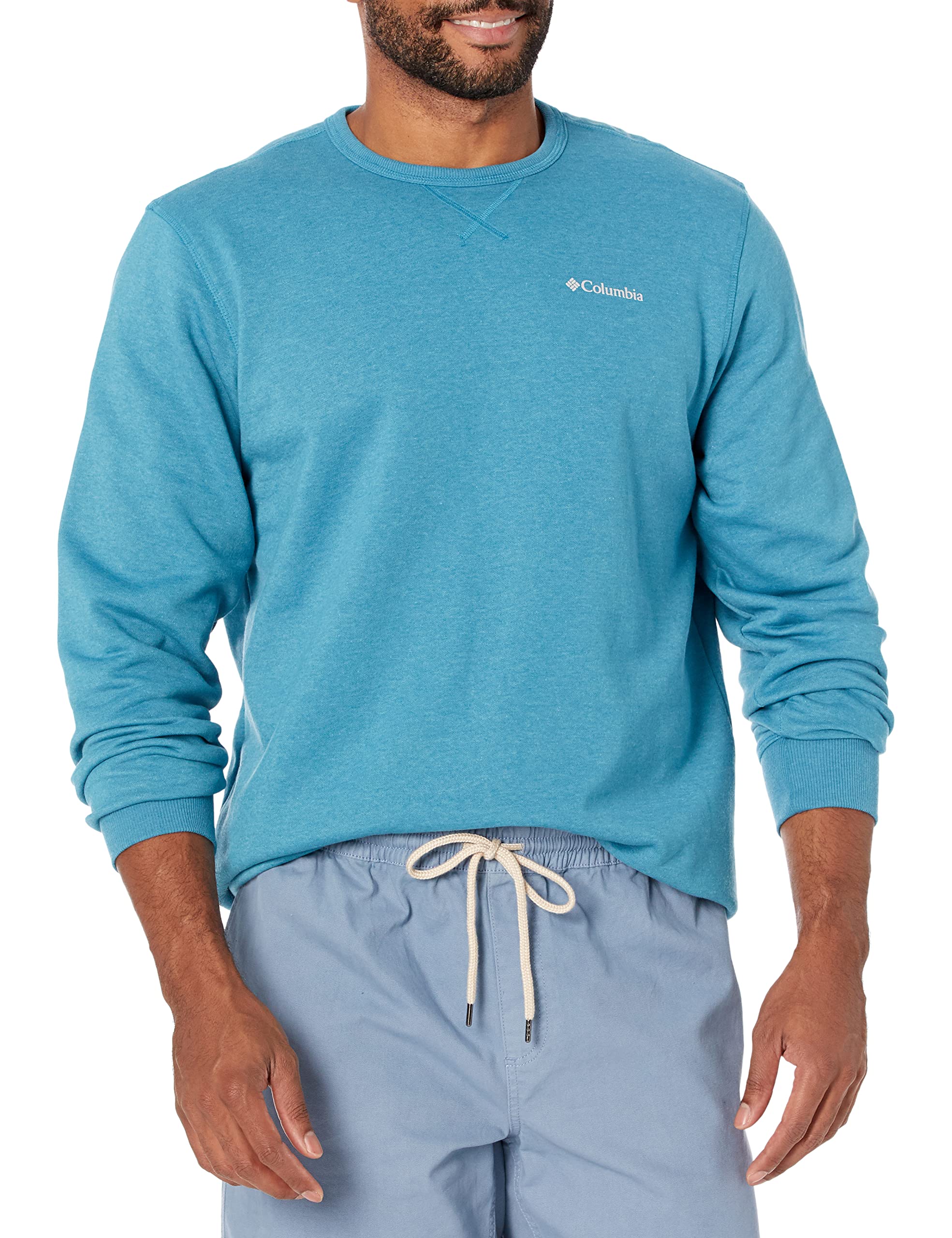 Columbia Men's Logo Fleece Short, Deep Marine