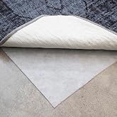 Teebaud 2' x 8' Non-Slip Rug Pad, Reversible Gripper, Non Skid Pads for Hardwood, Vinyl, Tile, Laminate Floors, Keep Area Rugs Secure, Natural Materials Safe for Indoor Flooring, &frac14;&rdquo; Thick