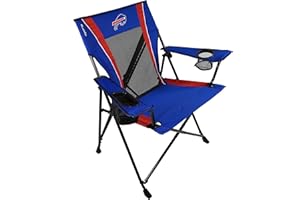 Kijaro Sports Fan Folding Chair, 26" L x 35.5" W x 37" H, Buffalo Bills