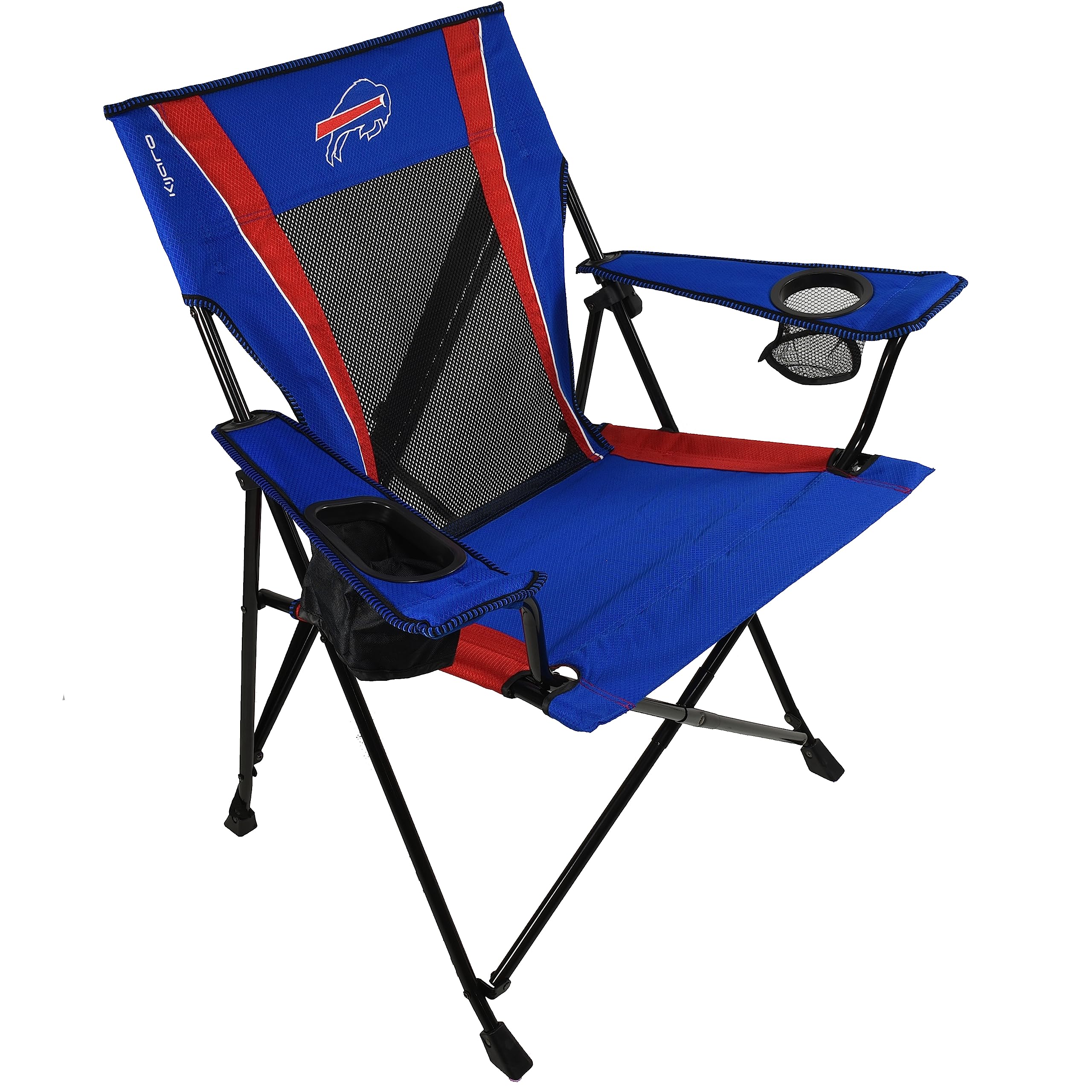 Kijaro Sports Fan Folding Chair, 26" L x 35.5" W x 37" H, Buffalo Bills Image