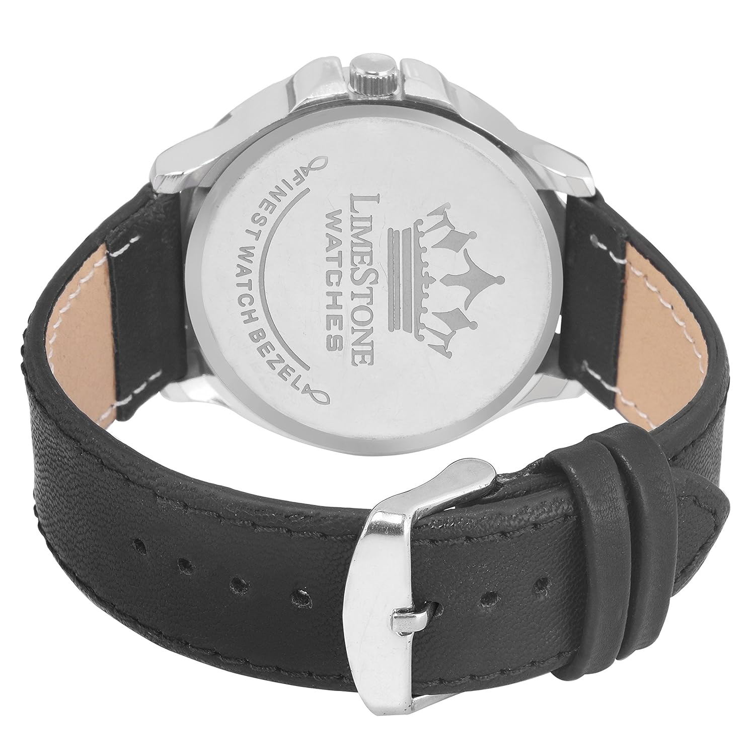 limestone analogue white dial men's & boy's watch - ls2707