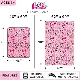 Franco LOL Surprise Plush Throw Blanket 46"x60" Super Soft Micro Raschel view 4