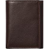 House of Jack Co. Dutton RFID Trifold Wallet for Men with Flip Out ID, Full Grain Cowhide Leather Wallet, Brown