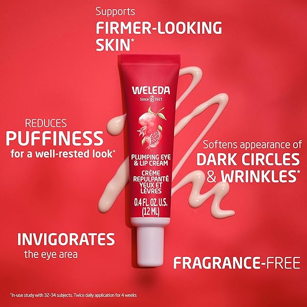 WELEDA PLUMPING EYE & LIP CREAM WITH PEPTIDES FROM MACA ROOT AND POMEGRANATE