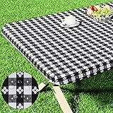 Spotjoy Rectangle Picnic Table Cloth, Waterproof