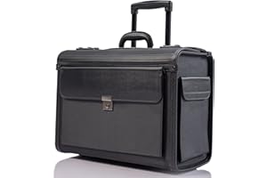 HAMMER ANVIL 19 Wheeled Briefcase Rolling Case Sales Sample Pilot Lawyer Attache