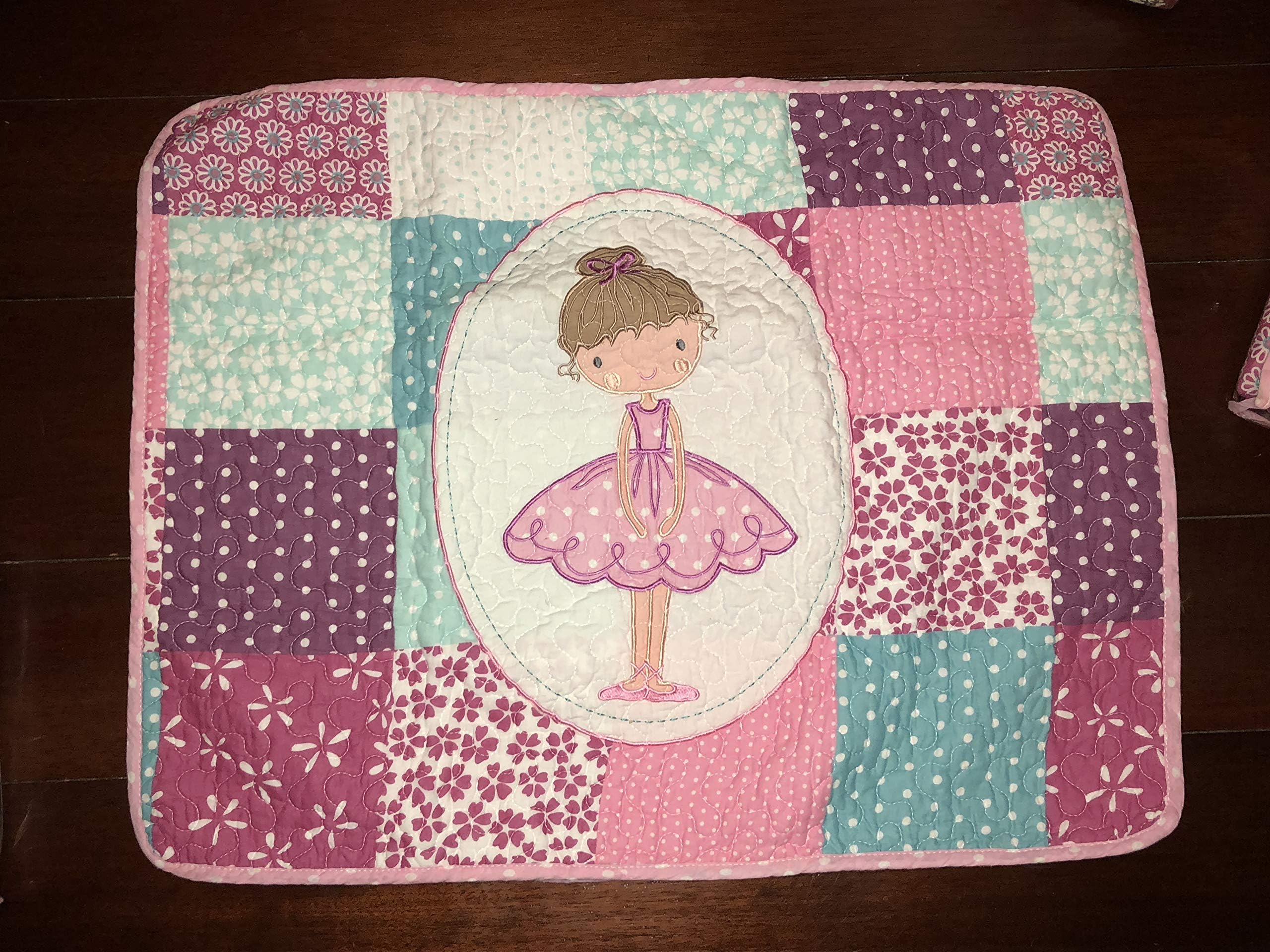 Charles Street Ballerina Dancer Pillow Sham - All Cotton 21" x 27 (fits Standard Size Pillow)
