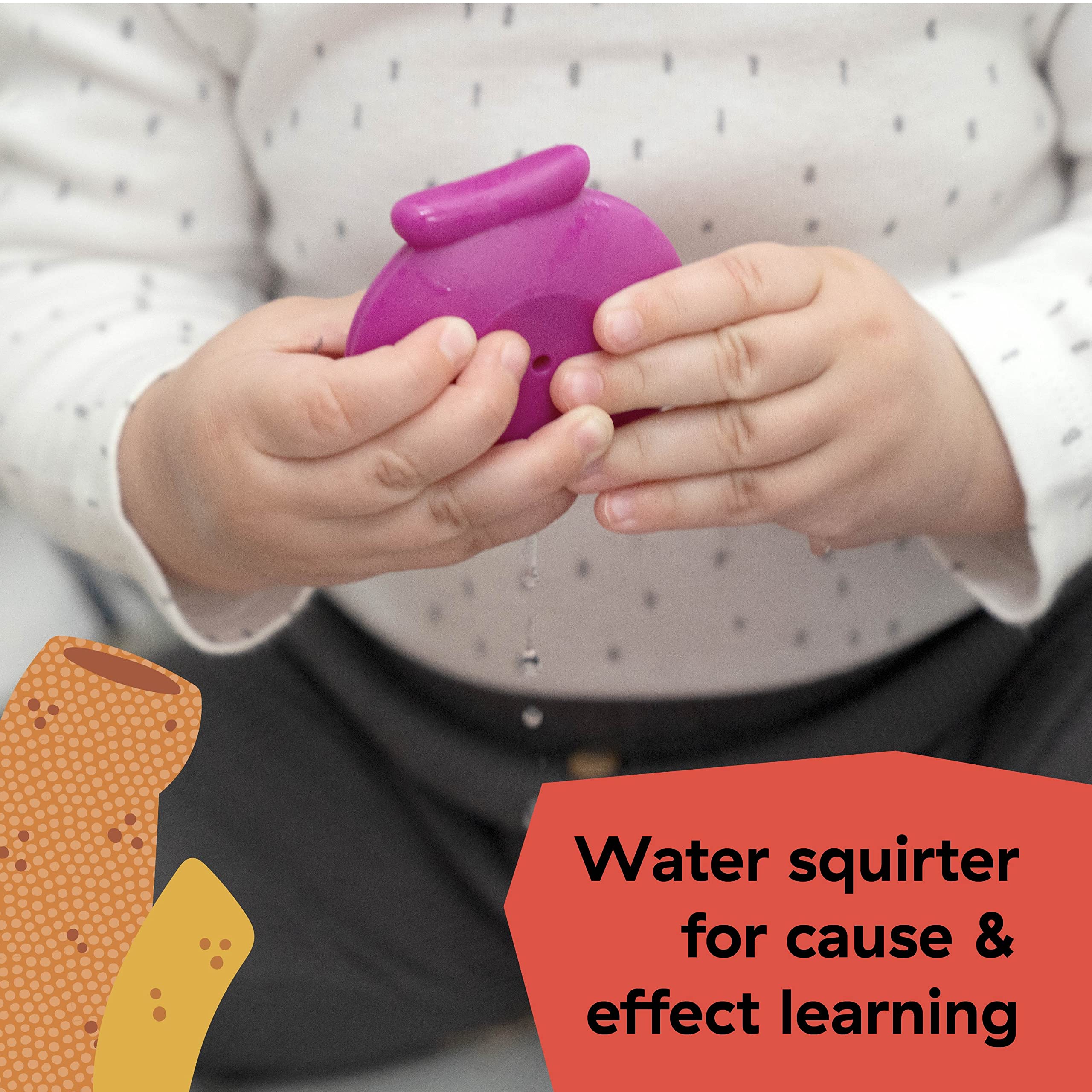 Baby Einstein Ocean Explorers Opus’s Stack & Stream Sensory Stacking Cups, Baby and Toddler Bath Toy, Ages 3 Months and up