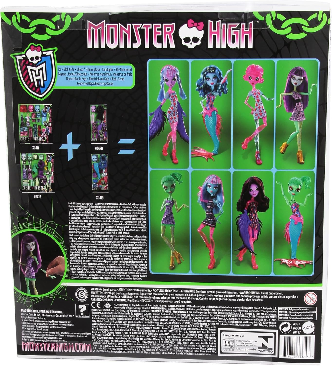 monster high ice and blob girl