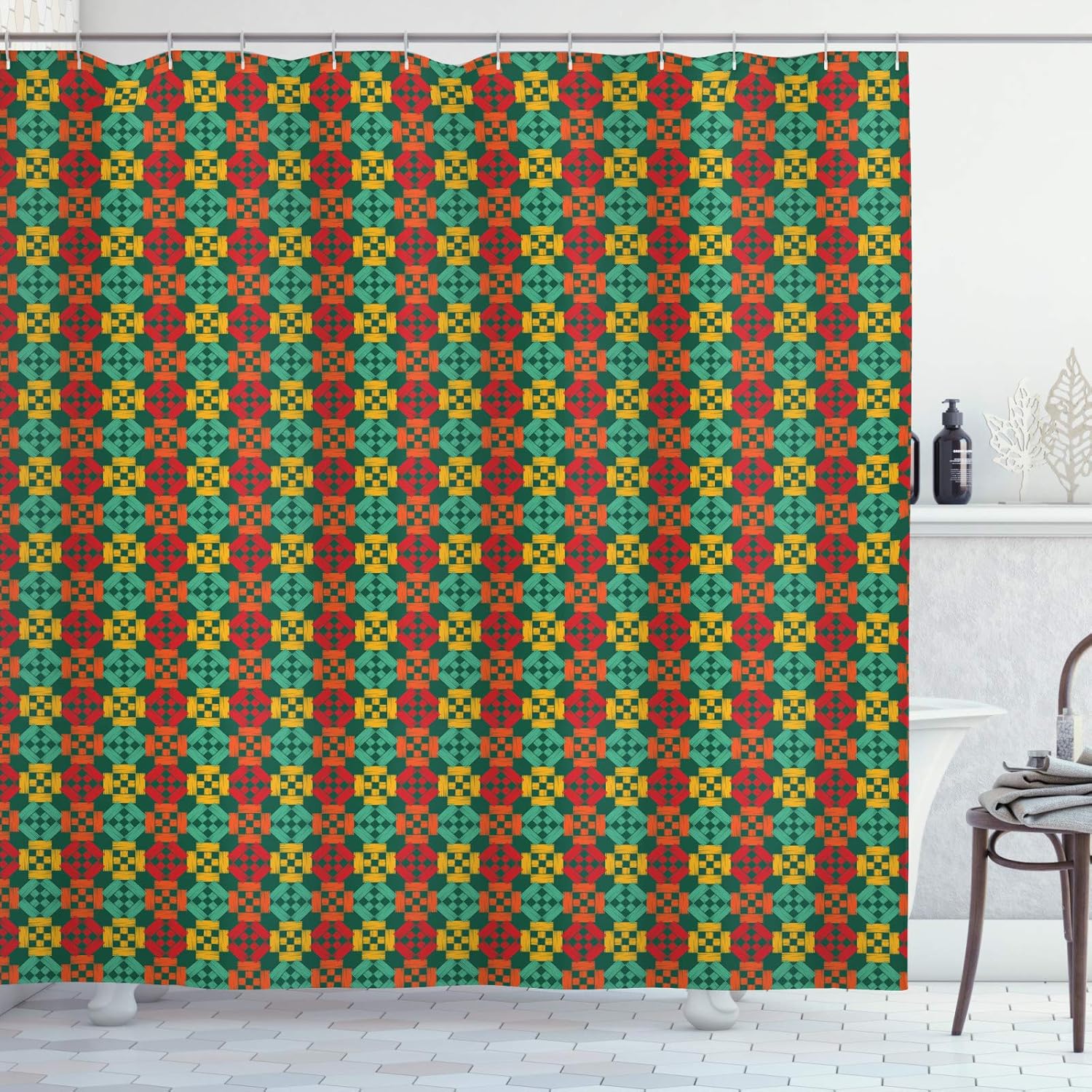 ABAKUHAUS Federa Per Cuscino 65x40 Cm, Fantasia Foresta Surreale, Verde Militare, Stampa Fronte/Retro, Con Cerniera