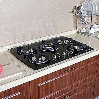 Amazon Com Brand New 30 Tempered Glass Built In Kitchen 5 Burner