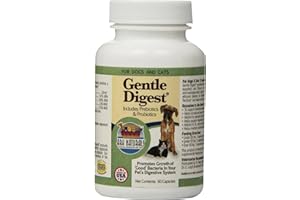 Ark Naturals Gentle Digest for Dogs & Cats, 60-Count Capsules, 5 Pack