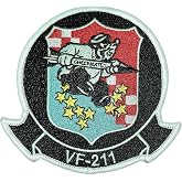 VF-211 Checkmates Squadron Patch &ndash; Sew on, 4in