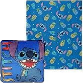 Northwest Disney's Lilo and Stitch Cloud Stretch Pillow and Silk Touch Throw Blanket Set, 14" Pillow, 40" x 50" Blanket, Cool Stitch