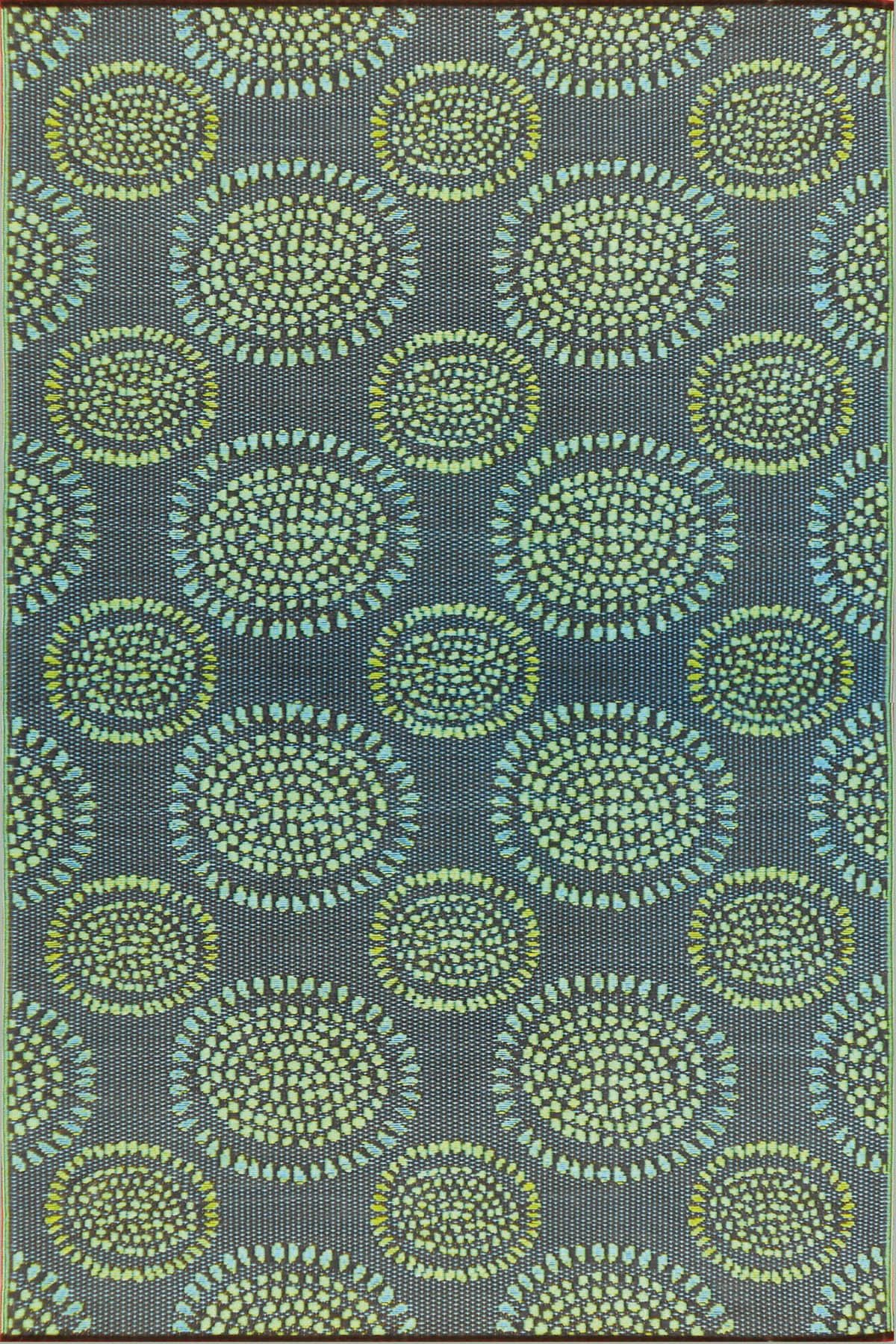 Mad Mats Molly Indoor/Outdoor Floor Mat, 4 by 6Feet, Black Aqua Buy