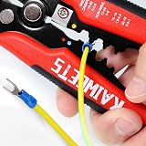 KAIWEETS Wire Stripper Crimper Set 3-in-1 10-24 AWG Auto 261 PCS Terminals view 5
