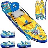 iTAOSTAR Journey 11'6" / 11'×34" / 11'×35" Extra Wide Paddle Board, One-Stop Premium SUP Board Accessories, Tailored Fins, Stable Inflatable Stand Up Paddle Boards for Youth/Adults of All Skill Levels
