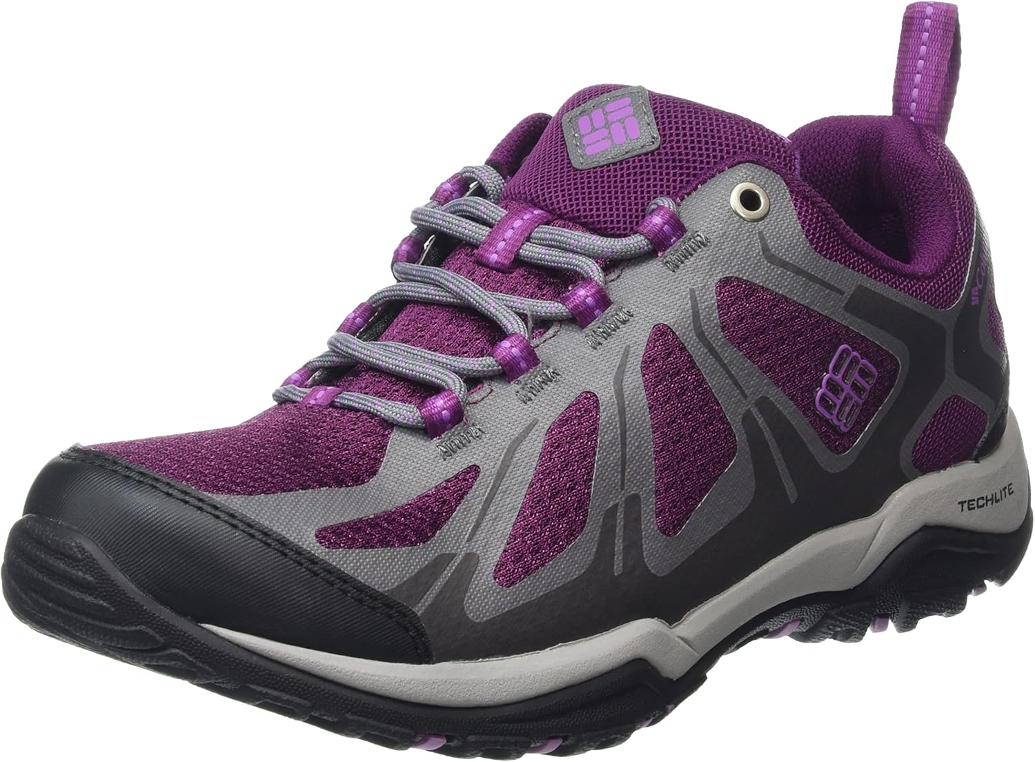 Columbia Women Peakfreak Xcrsn II Xcel Outdry Low Rise Hiking Shoes, Purple (Dark Raspberry