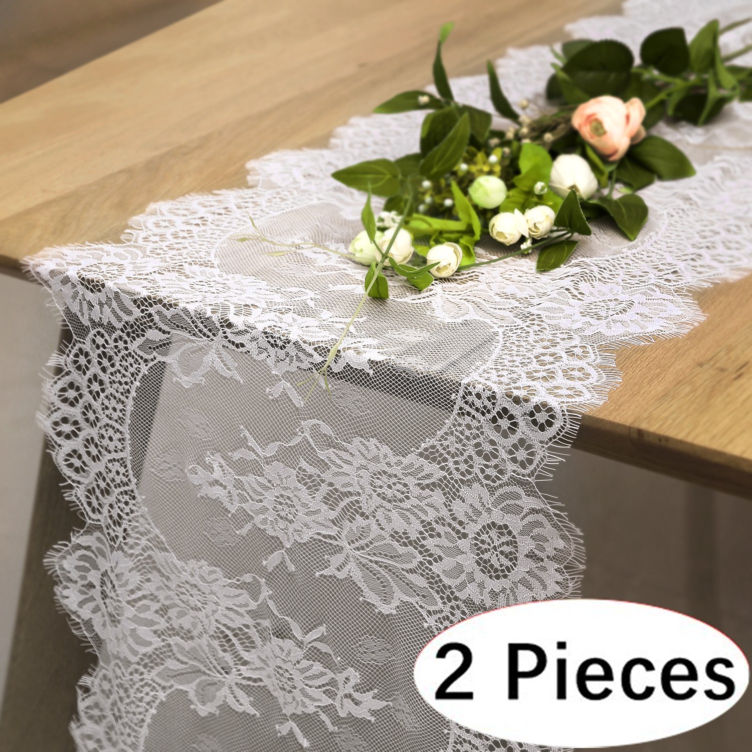 Best roll of burlap table runner with lace