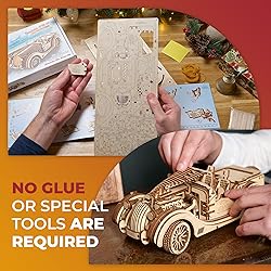 UGears Mechanical Models Roadster VM-01 3-D Wooden