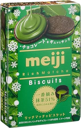 Amazon 明治 リッチ抹茶ビスケット 6枚 5個 明治 菓子 ビスケット クッキー 通販