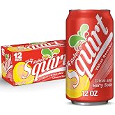 Squirt Ruby Red Grapefruit Soda, 12 Oz Cans, 12 Count | Contains Caffeine, Natural Citrus Flavors, Refreshing Grapefruit Taste, Perfect Paloma Cocktail Mixer, Thirst Quenching