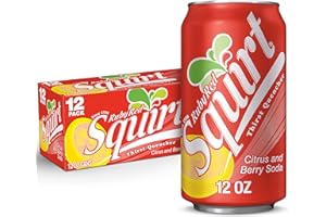 Squirt Ruby Red Grapefruit Soda, 12 fl oz cans, 12 pack