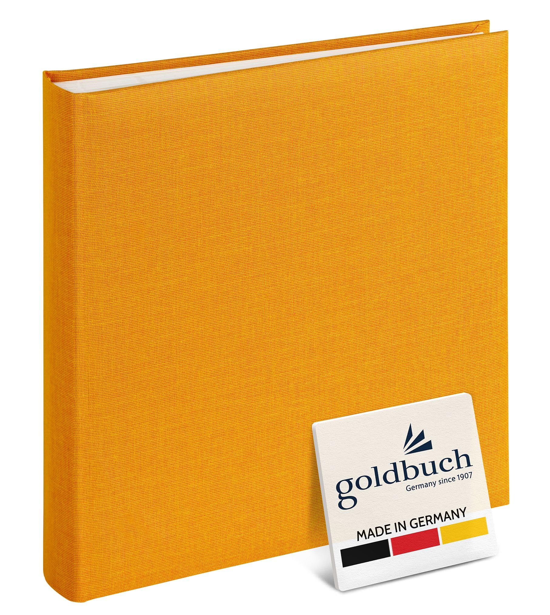 Goldbuch photo album, summertime, 25x25 cm, 60 pages with glassine, yellow, 25x25 cm