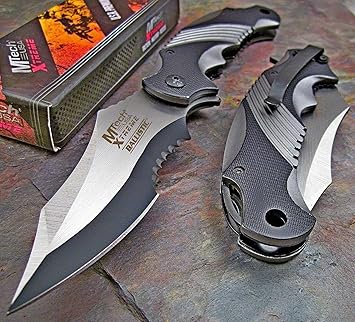 Amazon.com : Mtech Xtreme Ballistic Black Grey Assisted Tactical ... Amazon.com : Mtech Xtreme Ballistic Black Grey Assisted Tactical ...