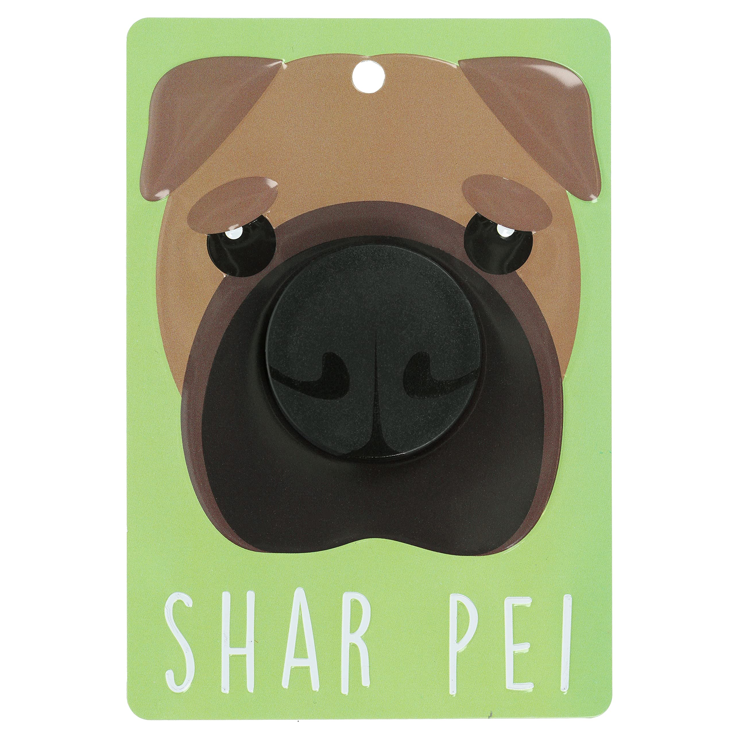 Pooch Pals Shar Pei Dog Lead Holder Wall Mounted Plaque Pop-Out Hook Hanger