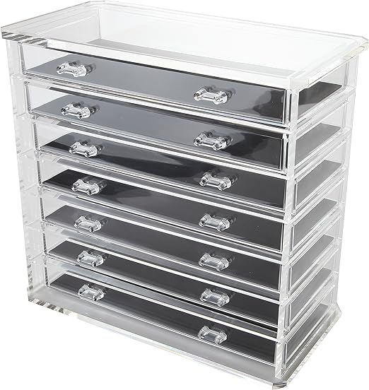 Amazon Com 7 Drawer Acrylic Jewelry Chest Or Cosmetic Organizer