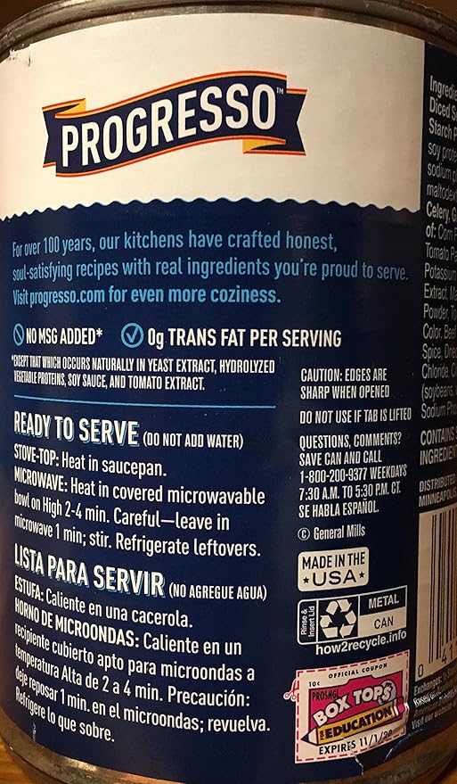 Amazon.com : Progresso Light Soup Beef Pot Roast 18.5oz Can ...