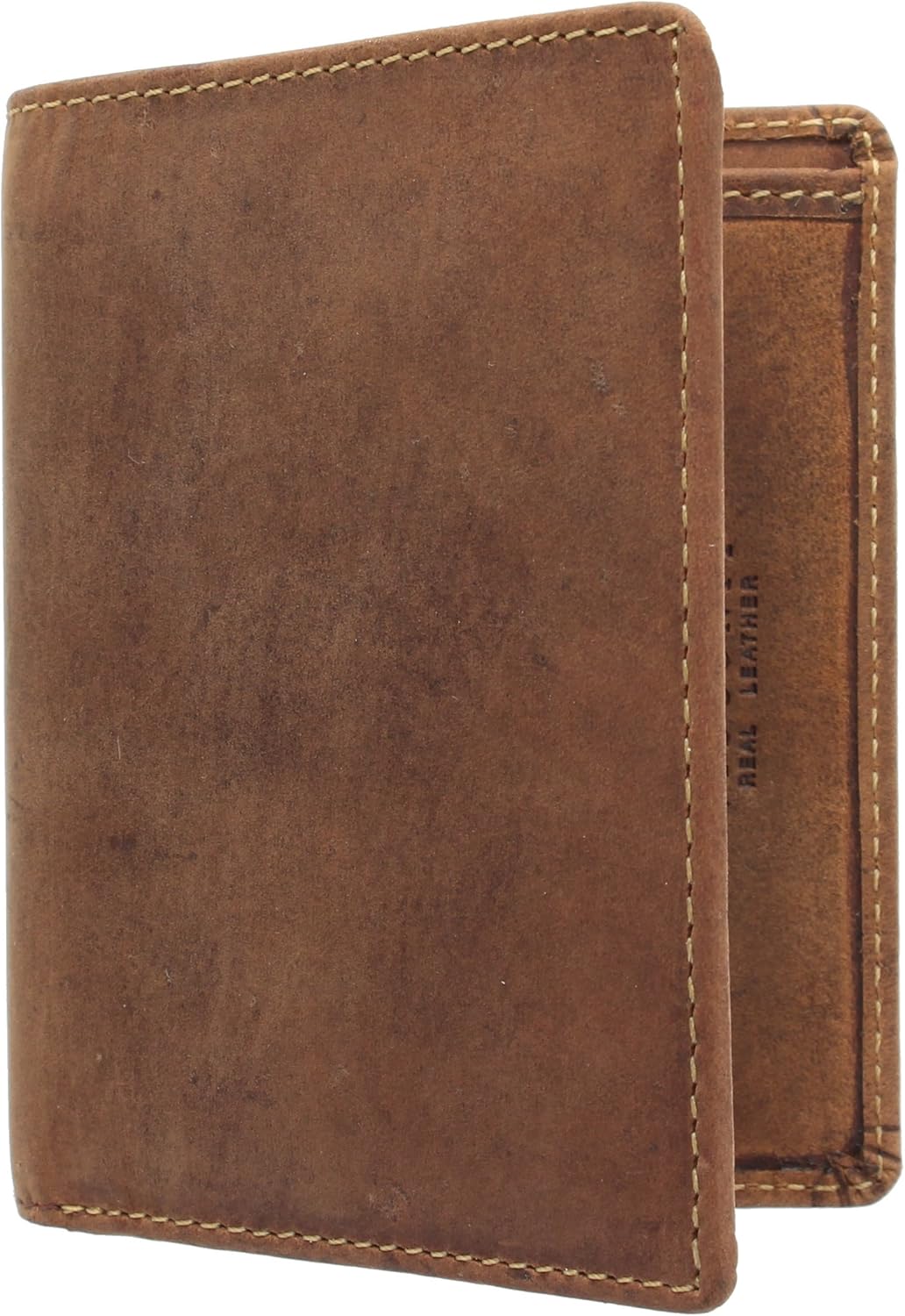 VISCONTI Hunter Compact Oiled Leather Arrow Wallet RFID Blocking 705 Oil Tan, 3.1" x 3.9" x 1" - Image 3