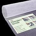 Fiberglass Window Screen Mesh Replacement, Loboo Idea Window Screen Mesh (White, 100x100cm (39.37x39.37 Inches))