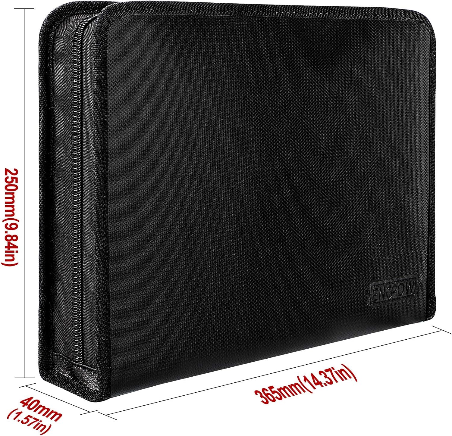 ENGPOW Expanding File Folder, Fireproof File Organizer with 25 Colored Pockets, Labels, Zipper Closure, Fireproof and Water Resistant Safe Storage for Letter A4 Size Paper, Document, Paperwork : Office Products