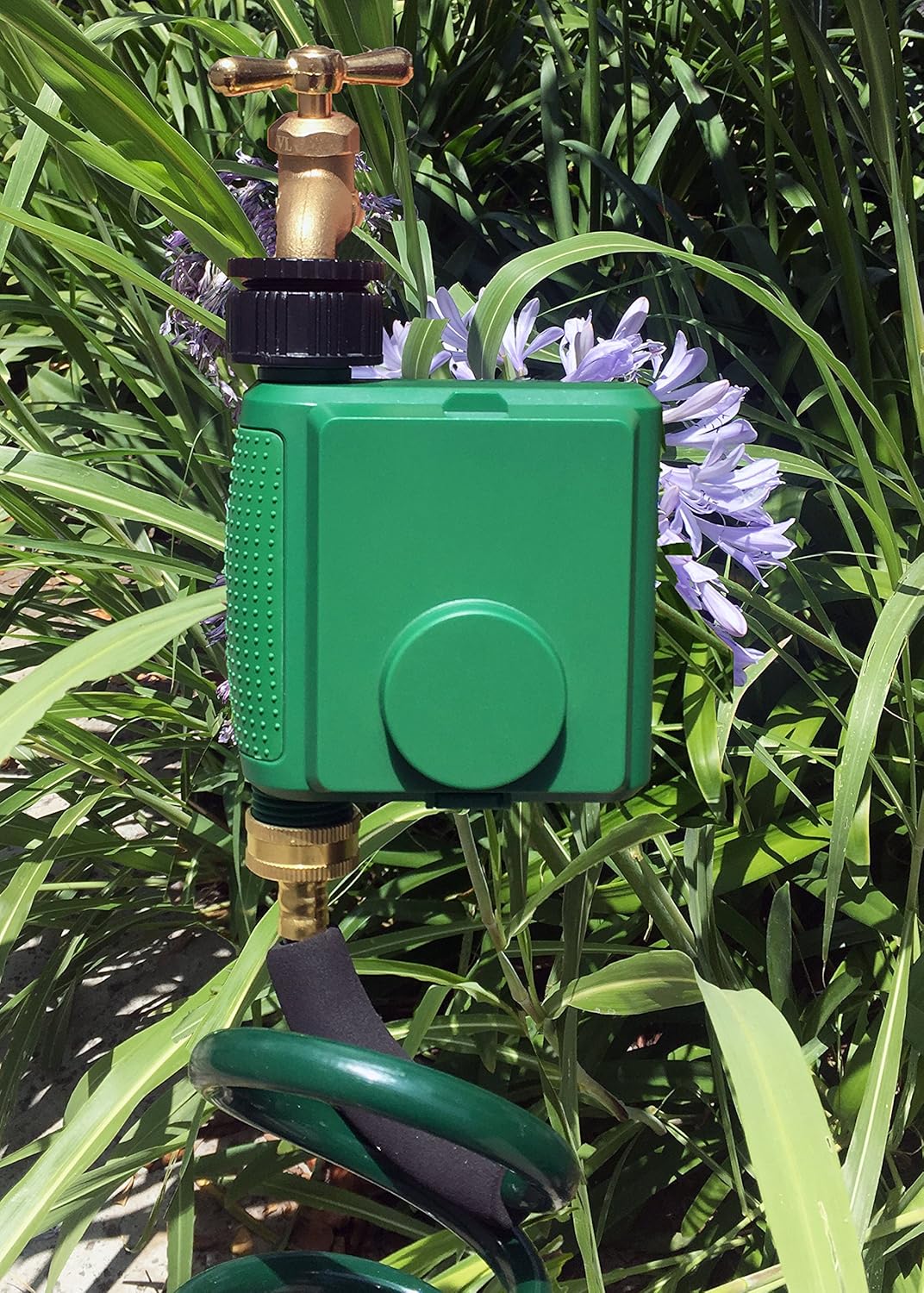 Instapark PWT-07 Outdoor Waterproof Digital Programmable Single Outlet Automatic On Off Water Faucet Hose Timer with Rain Delay and Manual Control : Garden & Outdoor