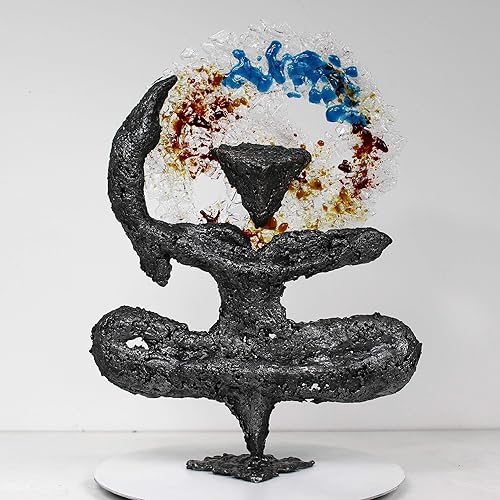 Pavarti violeta caligrafía II - escultura de metal Buil ...