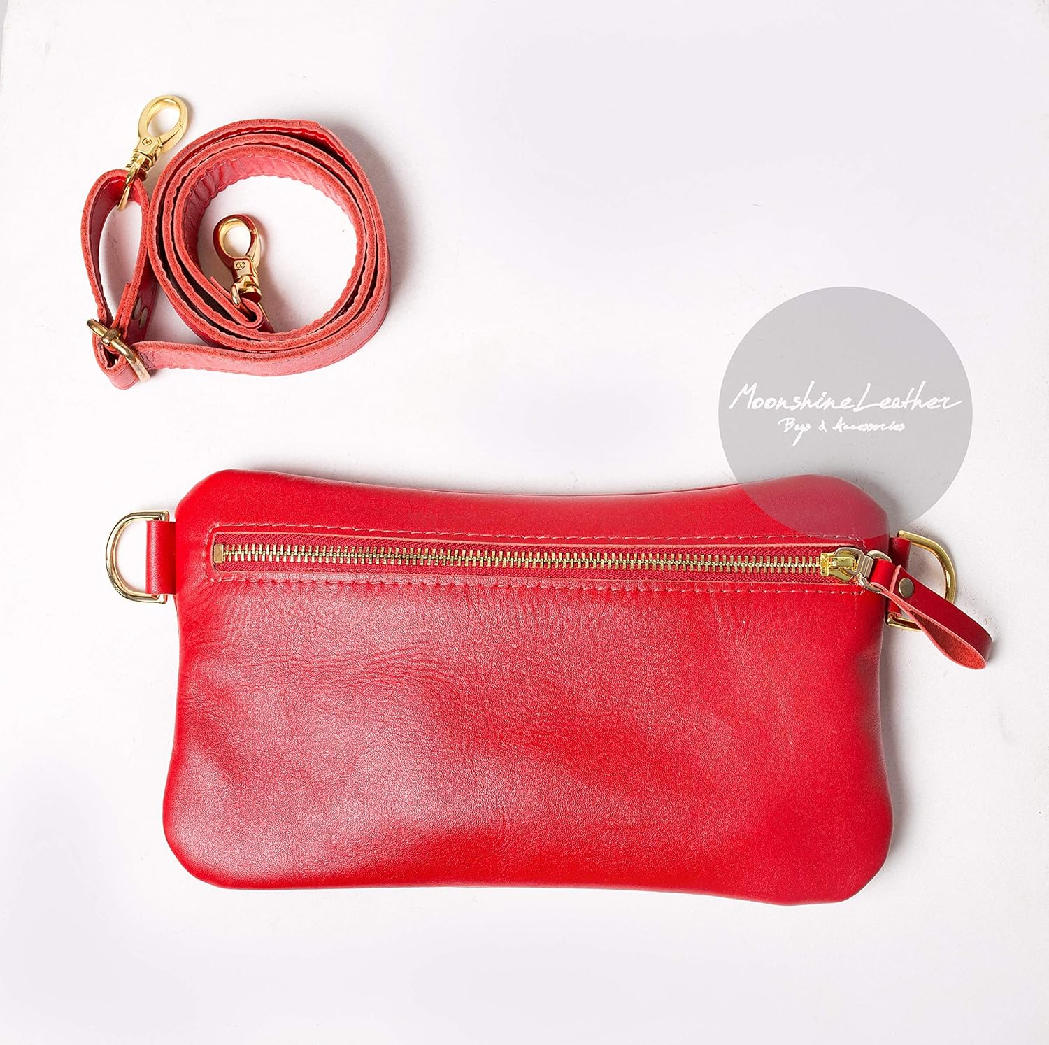 red bum bag womens