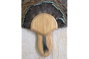 Taxidermists Woodshop The Medium Oak Turkey Mounting Kit with Beard Plate -02